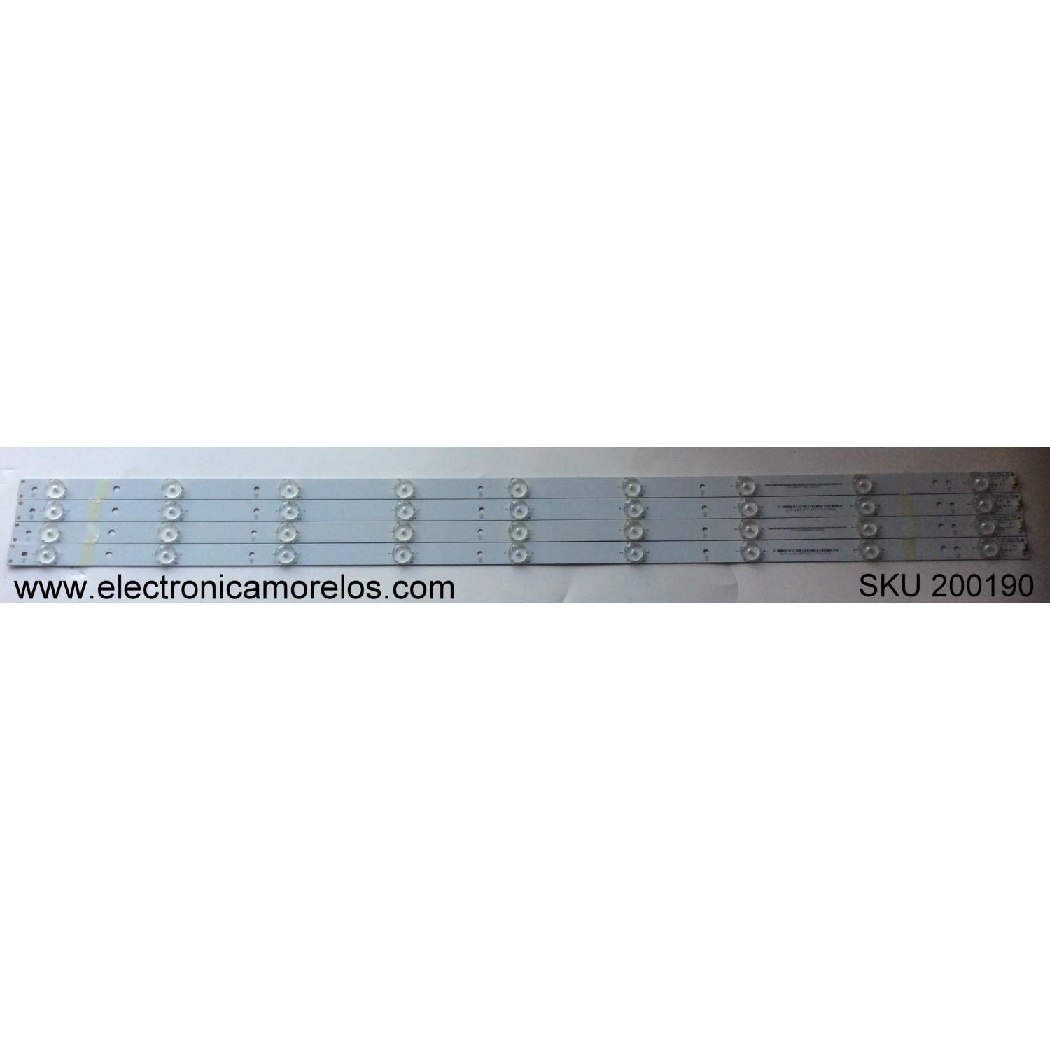 KIT DE LED PARA TV / SONY TPT400LA-J6PE1 REV:SC1C / GJ-DLEDII P5-400-D409-V4 / 17.8*798*1.0MM / MODELO KDL-40R350B
